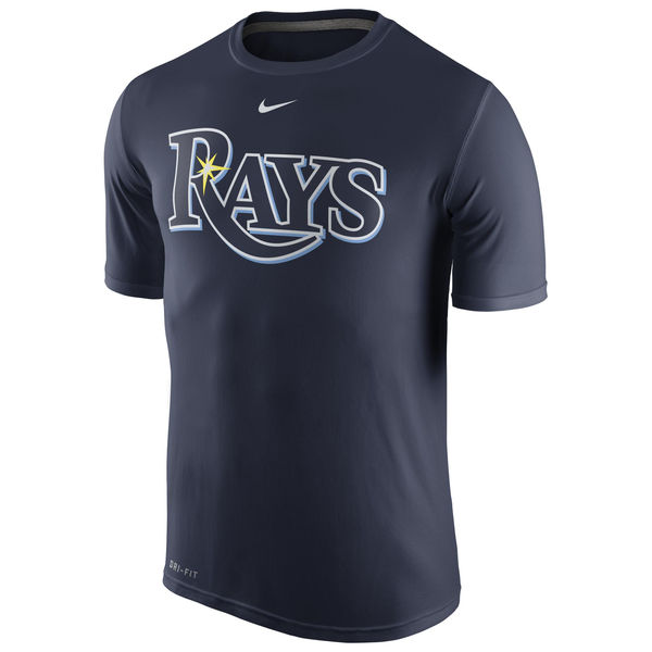 MLB Men Tampa Bay Rays Nike Legend Wordmark 1.5 Performance TShirt Navy